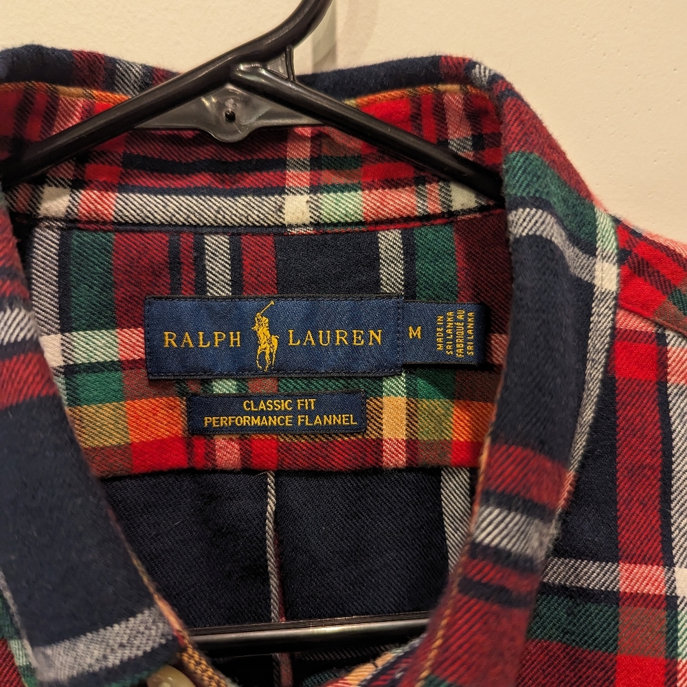 Polo Flannel Performance Button Up (Multi Color) - image 3